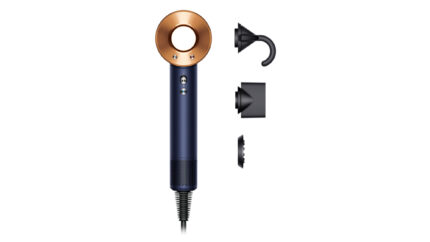 Sèche-cheveux Dyson Supersonic™ - cheveux raides à ondulés (Bleu de Prusse/Cuivré)